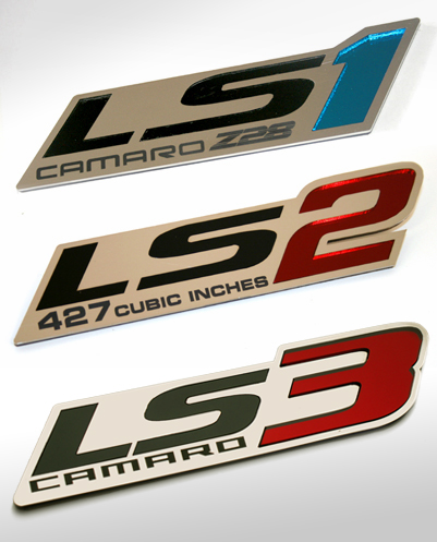 ZR1 styled LS1 LS2 LS3 emblems