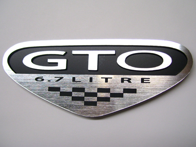 GTO emblem Brushed finish