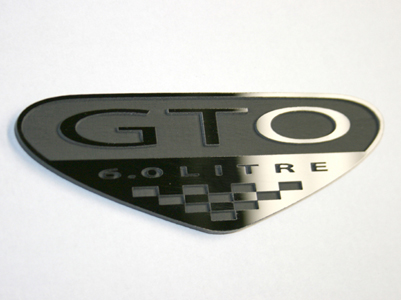 GTO emblem blacked out